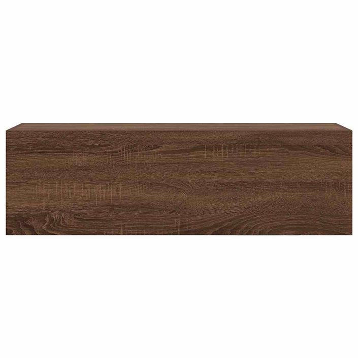 Armoire murale de bain chêne marron 100x25x30cm bois ingénierie - Photo n°5