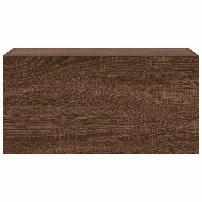 Armoire murale de bain chêne marron 60x25x30 cm bois ingénierie - Photo n°4