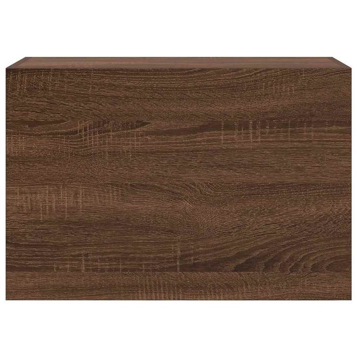 Armoire murale de bain chêne marron 60x25x40 cm bois ingénierie - Photo n°4