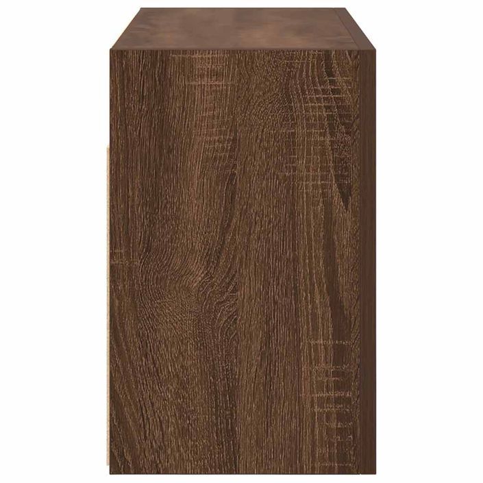 Armoire murale de bain chêne marron 60x25x40 cm bois ingénierie - Photo n°6