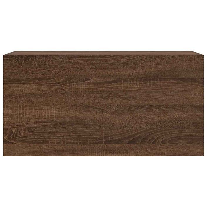 Armoire murale de bain chêne marron 80x25x40 cm bois ingénierie - Photo n°4