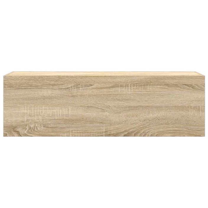 Armoire murale de bain chêne sonoma 100x25x30cm bois ingénierie - Photo n°4