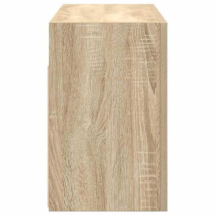 Armoire murale de bain chêne sonoma 60x25x40 cm bois ingénierie - Photo n°6