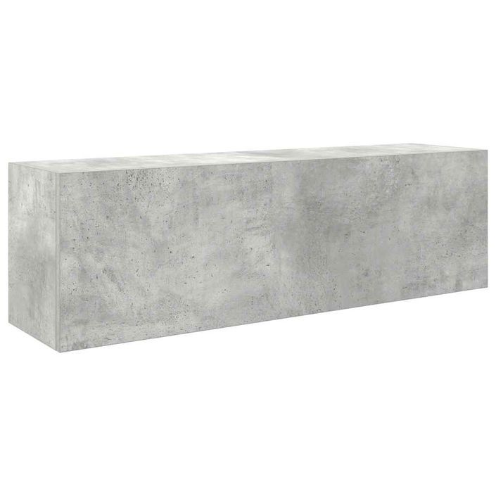 Armoire murale de bain gris béton 100x25x30cm bois d'ingénierie - Photo n°2