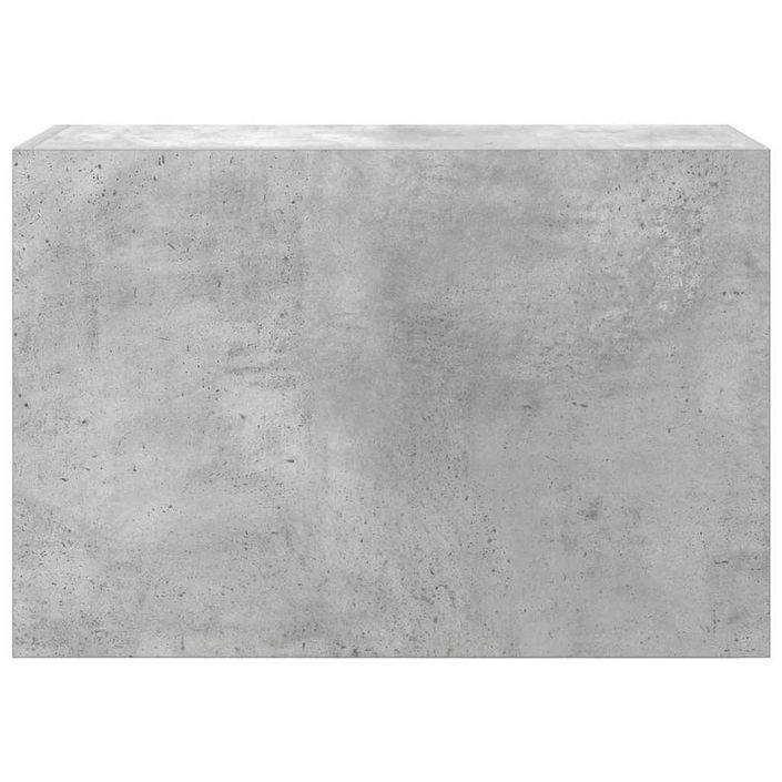 Armoire murale de bain gris béton 60x25x40 cm bois d'ingénierie - Photo n°4