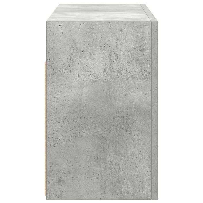 Armoire murale de bain gris béton 60x25x40 cm bois d'ingénierie - Photo n°6