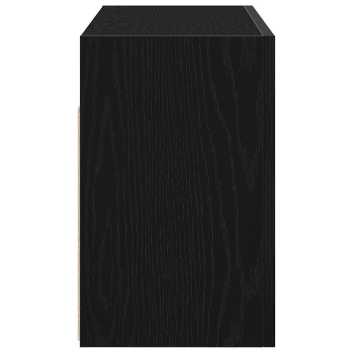 Armoire murale de bain noir 60x25x40 cm bois d'ingénierie - Photo n°6