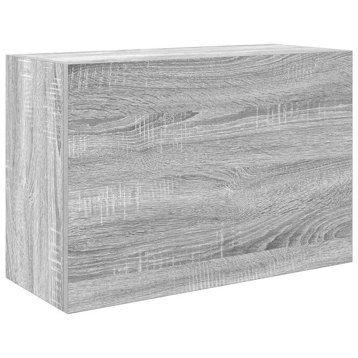 Armoire murale de bain sonoma gris 60x25x40cm bois d'ingénierie - Photo n°2