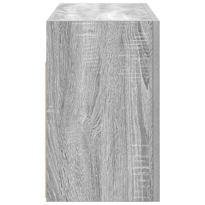 Armoire murale de bain sonoma gris 60x25x40cm bois d'ingénierie - Photo n°6