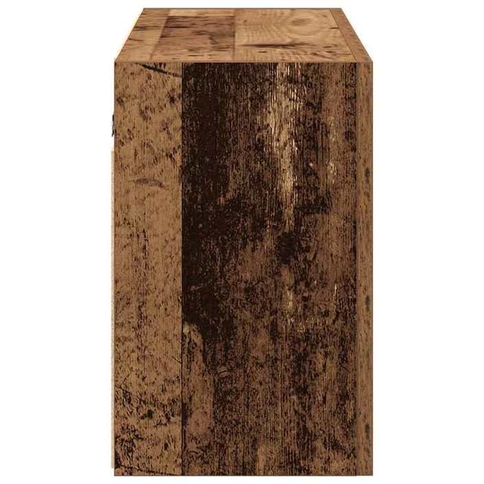 Armoire murale de bain vieux bois 100x25x40cm bois d'ingénierie - Photo n°6