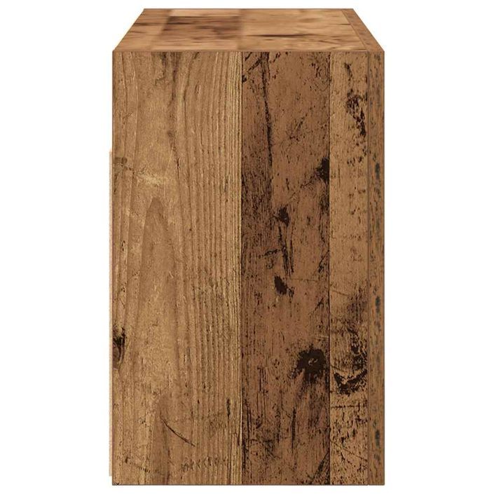 Armoire murale de bain vieux bois 60x25x40 cm bois d'ingénierie - Photo n°6