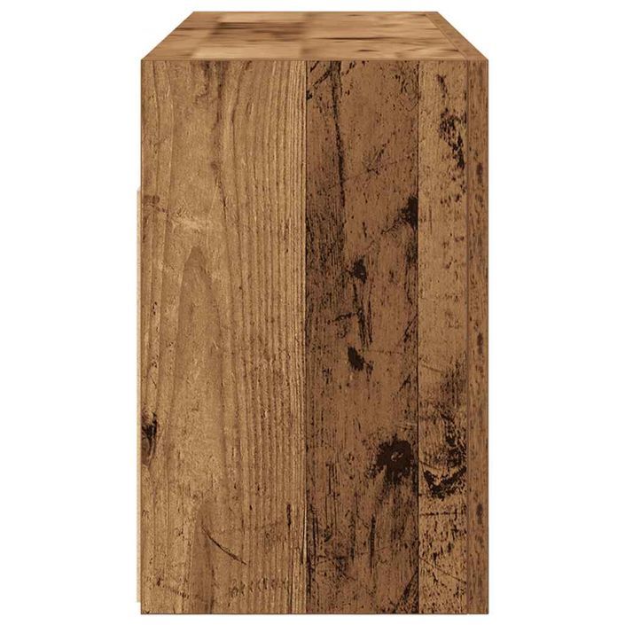 Armoire murale de bain vieux bois 80x25x40 cm bois d'ingénierie - Photo n°6