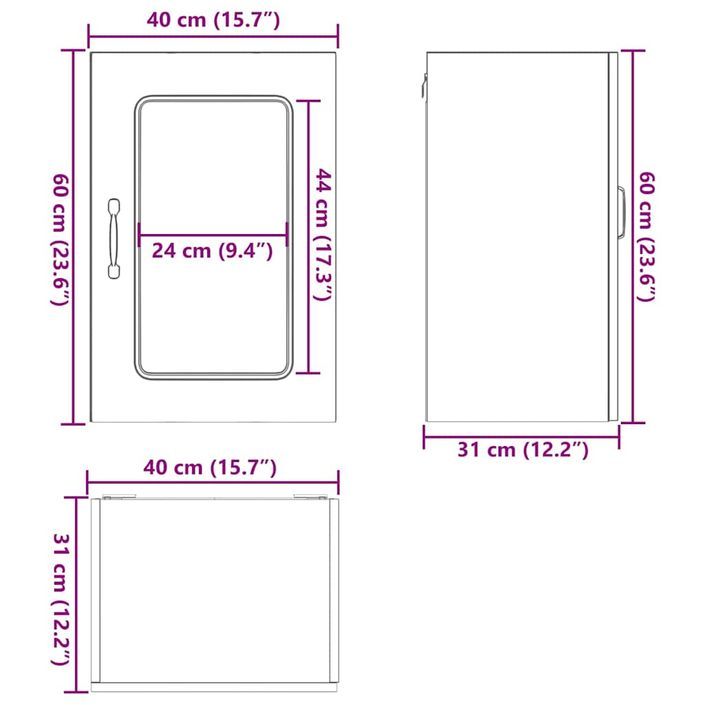 Armoire murale de cuisine avec porte en verre Kalmar blanc - Photo n°13