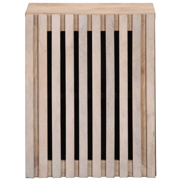 Armoire murale de salle de bain 38x34x48cm bois massif manguier - Photo n°3