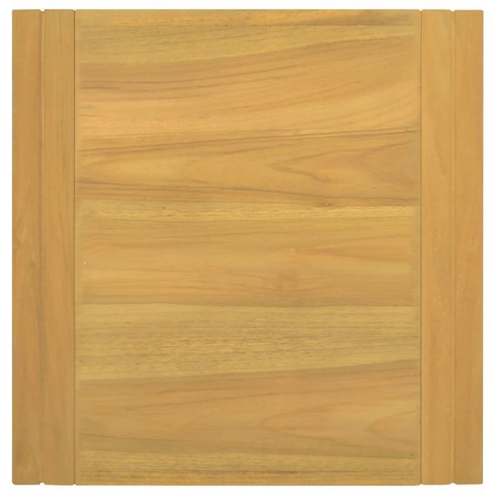 Armoire murale de salle de bain 45x45x35 cm Teck solide - Photo n°4