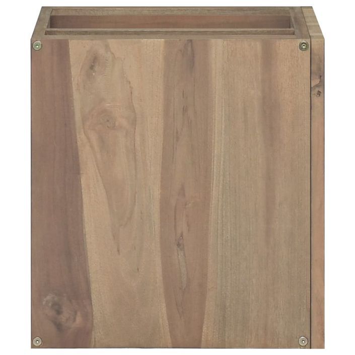 Armoire murale de salle de bain 46x25,5x40 cm Bois teck massif - Photo n°3