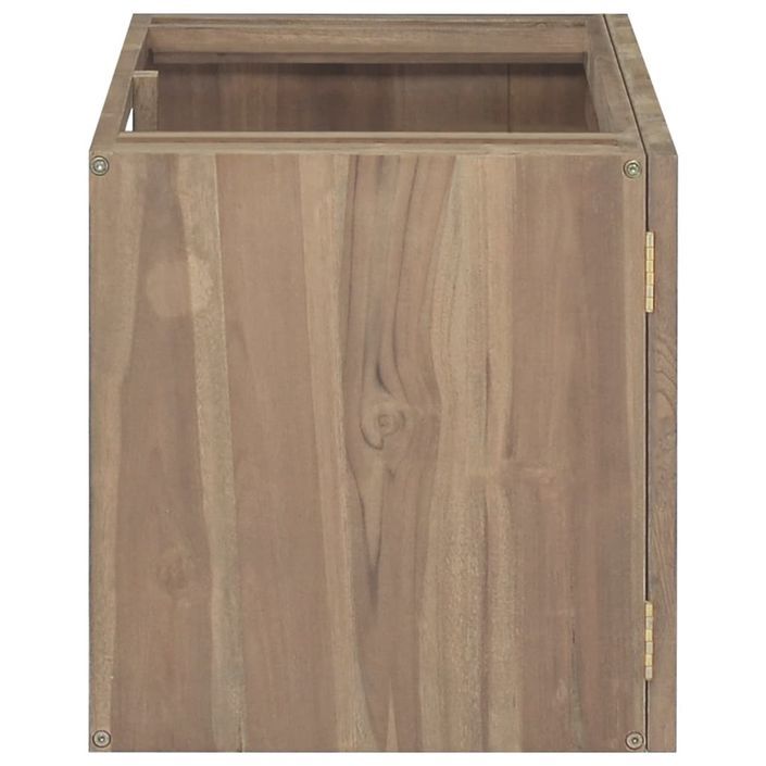 Armoire murale de salle de bain 90x39x40 cm Bois de teck massif - Photo n°3