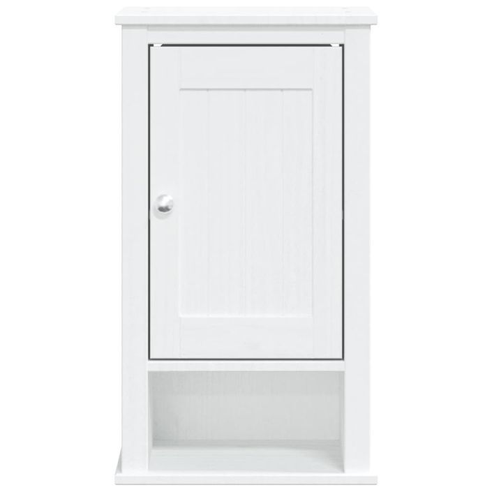 Armoire murale de salle de bain BERG blanc bois de pin massif - Photo n°3