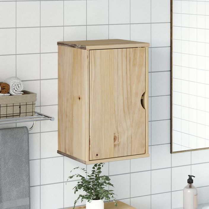 Armoire murale de salle de bain OTTA 35x30x55 cm bois massif - Photo n°3