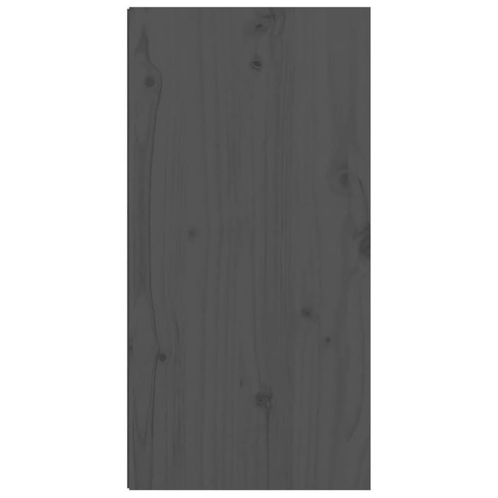 Armoire murale Gris 30x30x60 cm Bois de pin massif - Photo n°7