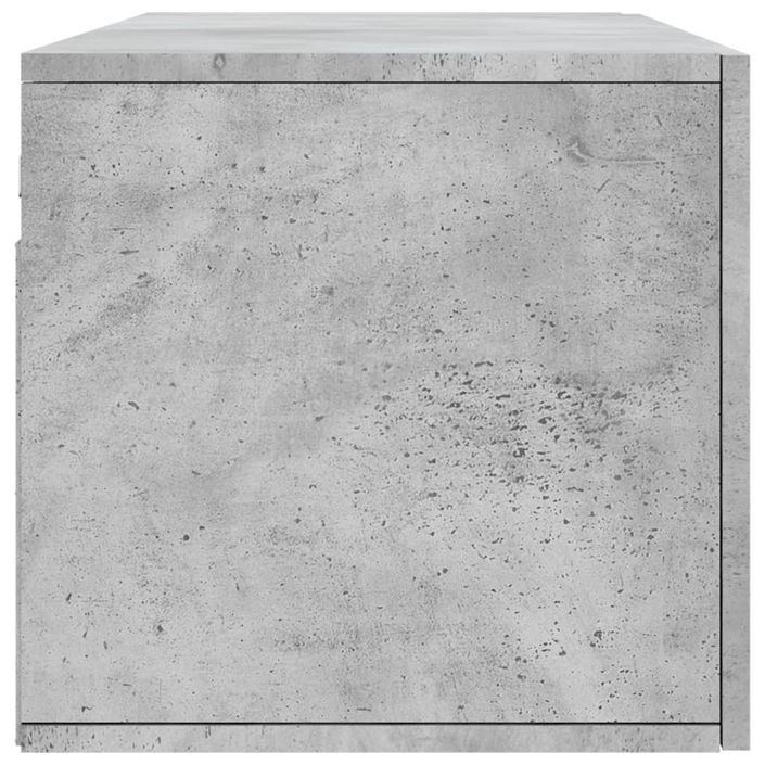 Armoire murale gris béton 100x36,5x35 cm bois d'ingénierie - Photo n°7