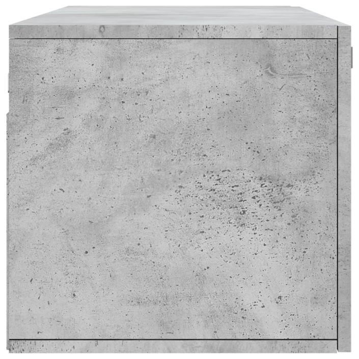 Armoire murale gris béton 100x36,5x35 cm bois d'ingénierie - Photo n°7