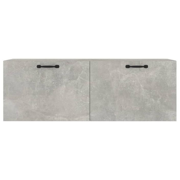 Armoire murale Gris béton 100x36,5x35 cm Bois d'ingénierie - Photo n°5