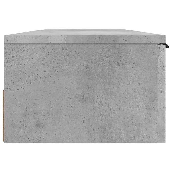 Armoire murale Gris béton 102x30x20 cm Bois d'ingénierie - Photo n°7