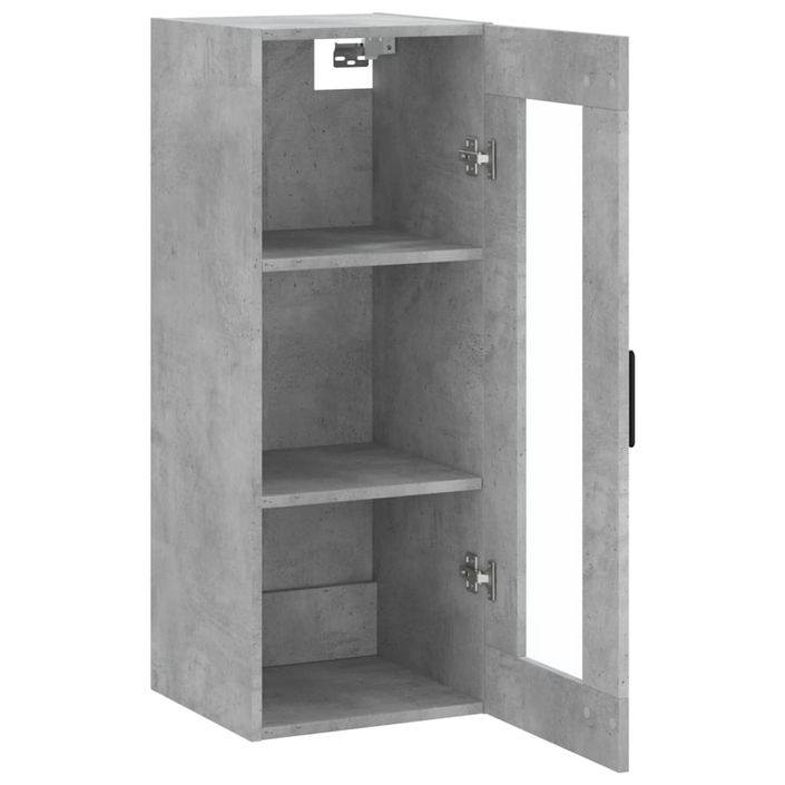 Armoire murale gris béton 34,5x34x90 cm - Photo n°6