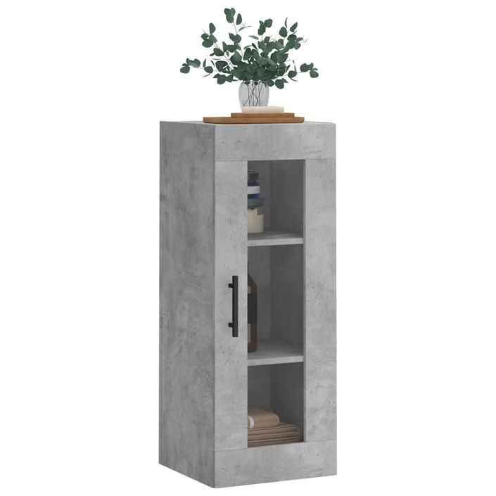 Armoire murale gris béton 34,5x34x90 cm - Photo n°4