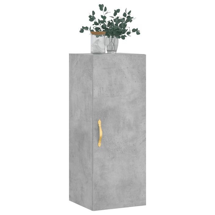 Armoire murale gris béton 34,5x34x90 cm - Photo n°4