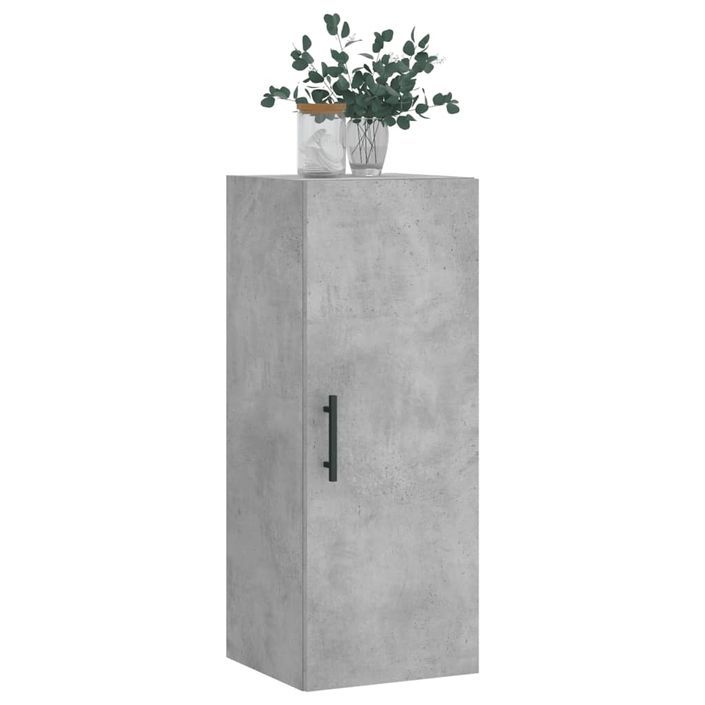 Armoire murale gris béton 34,5x34x90 cm - Photo n°4