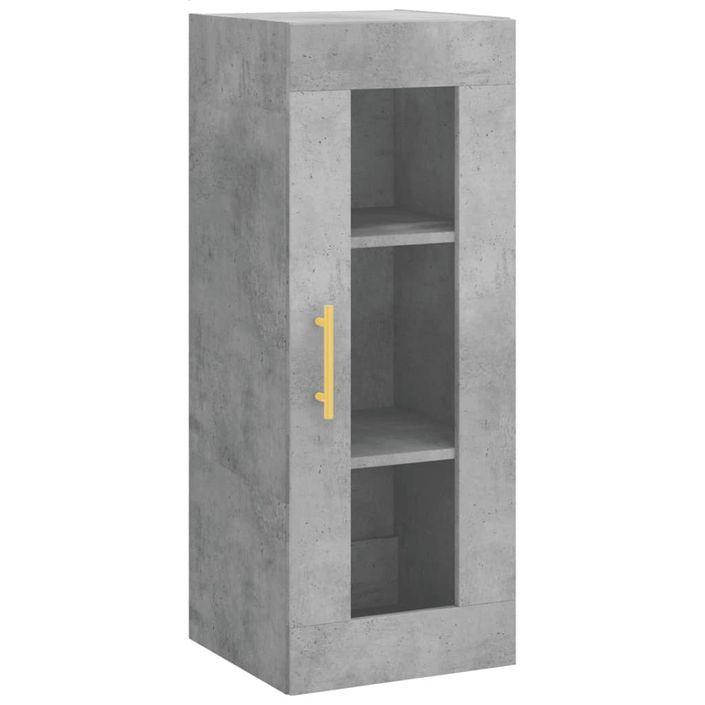 Armoire murale gris béton 34,5x34x90 cm - Photo n°1