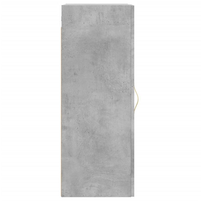 Armoire murale gris béton 34,5x34x90 cm bois d'ingénierie - Photo n°7