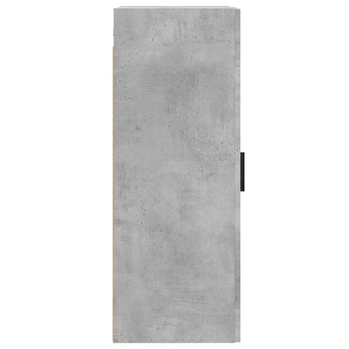Armoire murale gris béton 34,5x34x90 cm bois d'ingénierie - Photo n°8