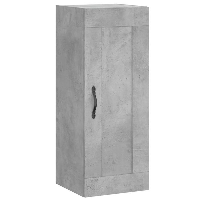 Armoire murale gris béton 34,5x34x90 cm bois d'ingénierie - Photo n°1