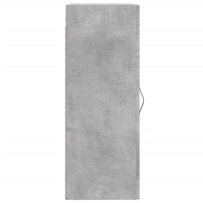 Armoire murale gris béton 34,5x34x90 cm bois d'ingénierie - Photo n°8