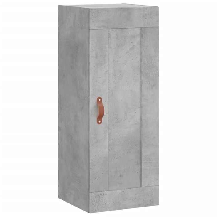 Armoire murale gris béton 34,5x34x90 cm bois d'ingénierie - Photo n°1