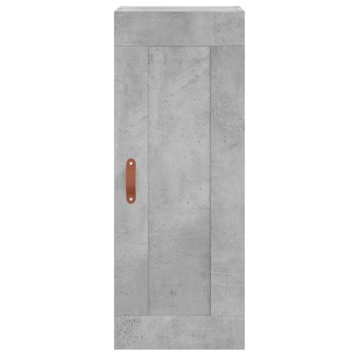 Armoire murale gris béton 34,5x34x90 cm bois d'ingénierie - Photo n°7