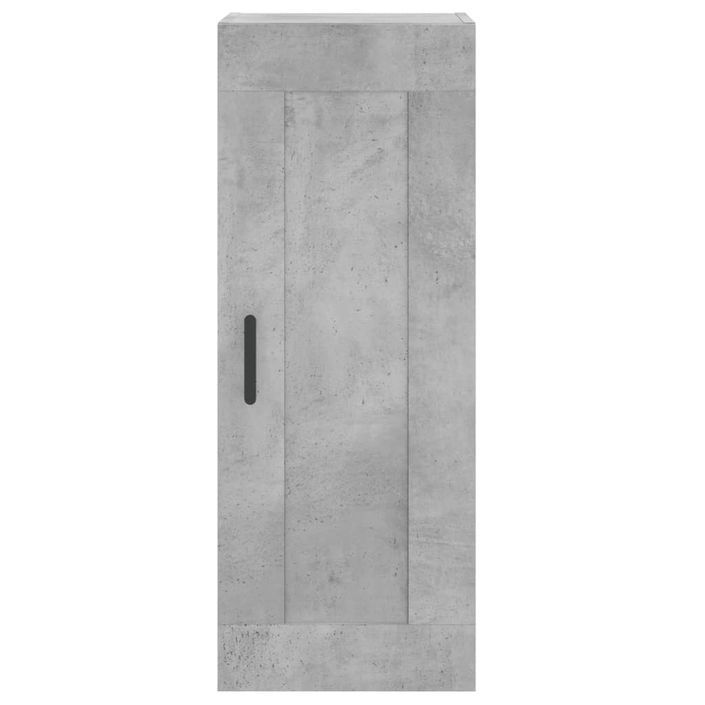 Armoire murale gris béton 34,5x34x90 cm bois d'ingénierie - Photo n°7