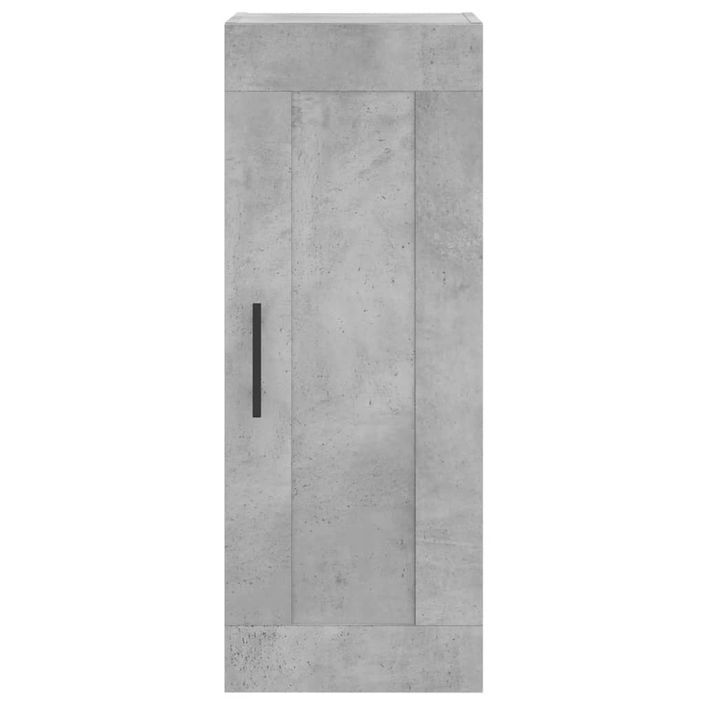 Armoire murale gris béton 34,5x34x90 cm bois d'ingénierie - Photo n°6