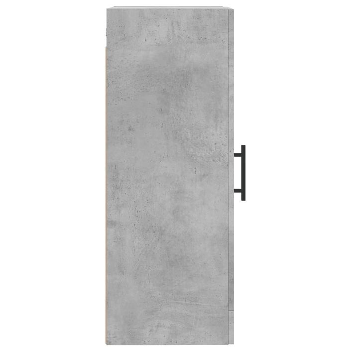 Armoire murale gris béton 34,5x34x90 cm bois d'ingénierie - Photo n°8