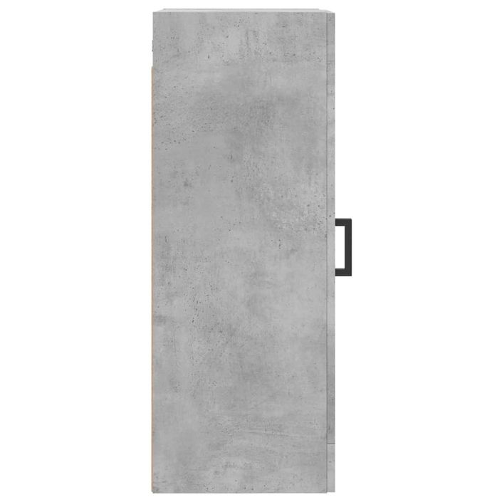 Armoire murale gris béton 34,5x34x90 cm bois d'ingénierie - Photo n°8