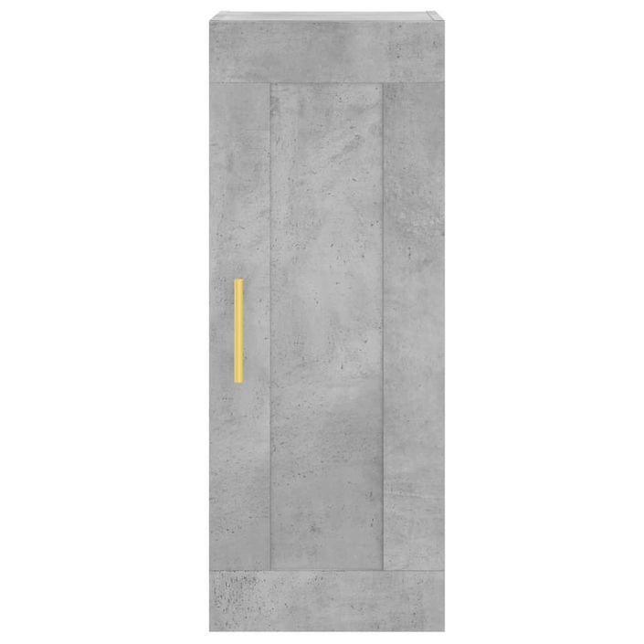 Armoire murale gris béton 34,5x34x90 cm bois d'ingénierie - Photo n°6