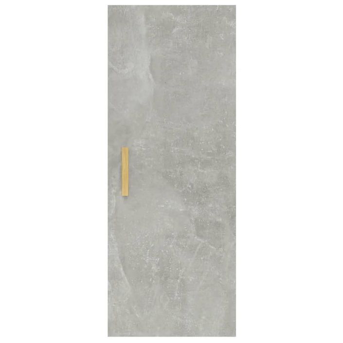 Armoire murale Gris béton 34,5x34x90 cm Bois d'ingénierie - Photo n°6