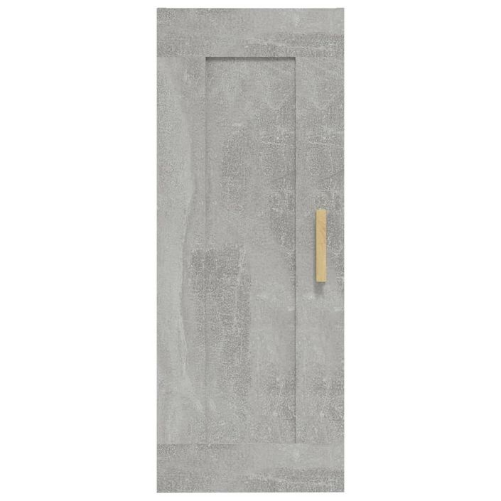 Armoire murale Gris béton 35x34x90 cm Bois d'ingénierie - Photo n°5