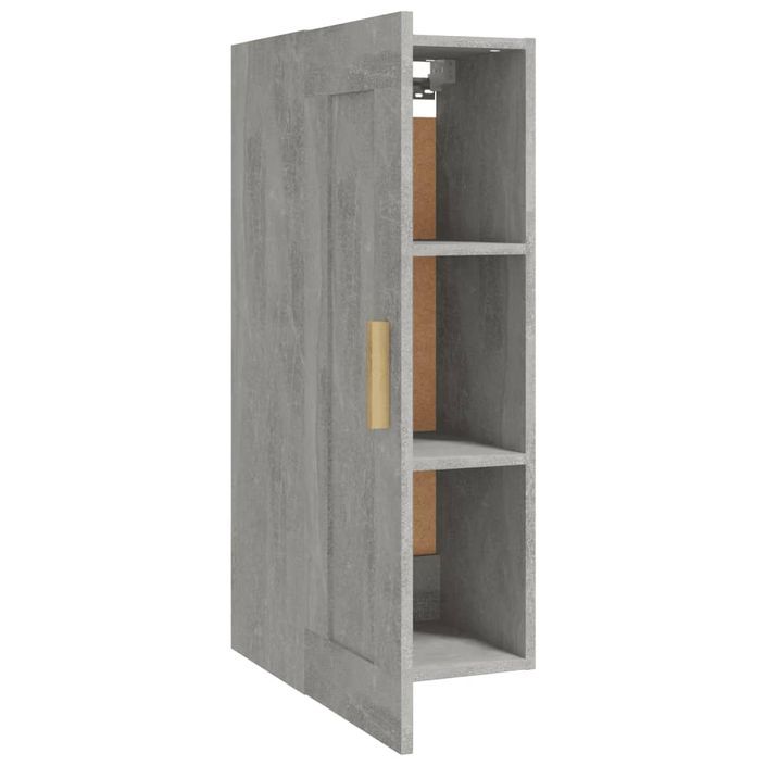 Armoire murale Gris béton 35x34x90 cm Bois d'ingénierie - Photo n°6