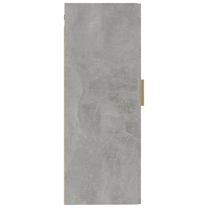 Armoire murale Gris béton 35x34x90 cm Bois d'ingénierie - Photo n°7