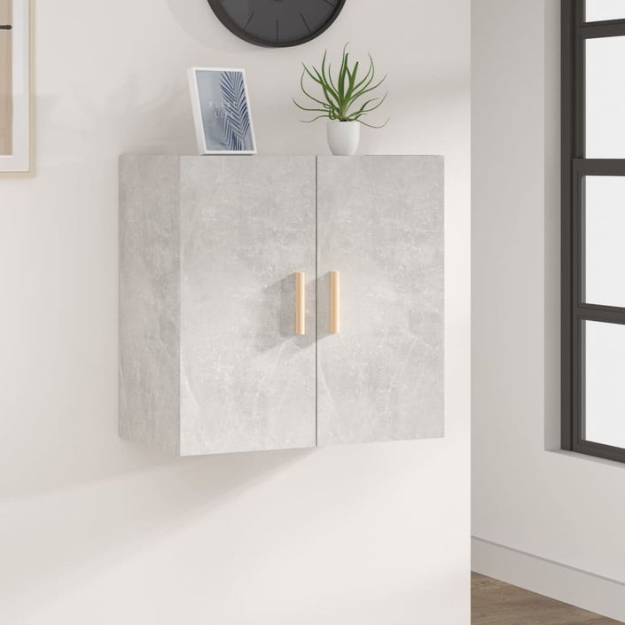 Armoire murale Gris béton 60x30x60 cm Bois d'ingénierie - Photo n°1