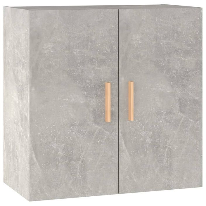 Armoire murale Gris béton 60x30x60 cm Bois d'ingénierie - Photo n°2